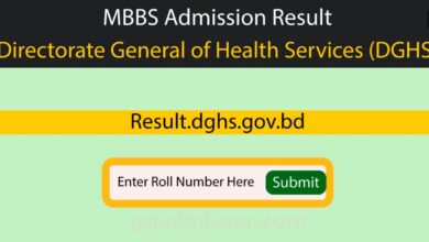 MBBS Admission Result