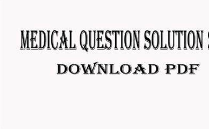 MBBS Medical Question Solution 2025