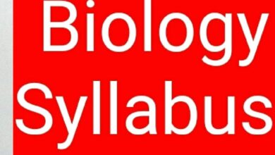 Medical Admission Short Syllabus Biology 2025