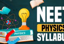 Medical Admission Short Syllabus Physics 2025